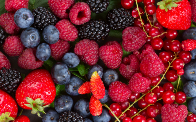 抗酸化作用が強いベリー類は若返り食材